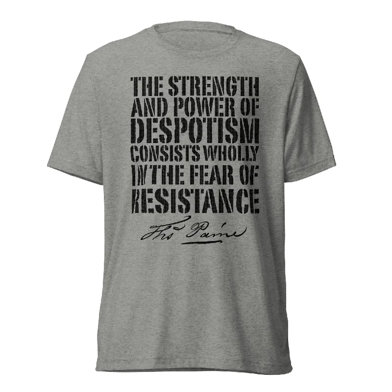 Classic Series Thomas Paine Power of Despotism Quote Premium Tri-Blend T-Shirt