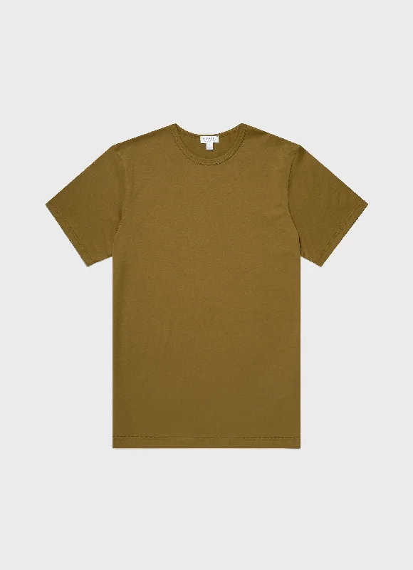 Cozy Footwear Men's Classic T-shirt in Olive