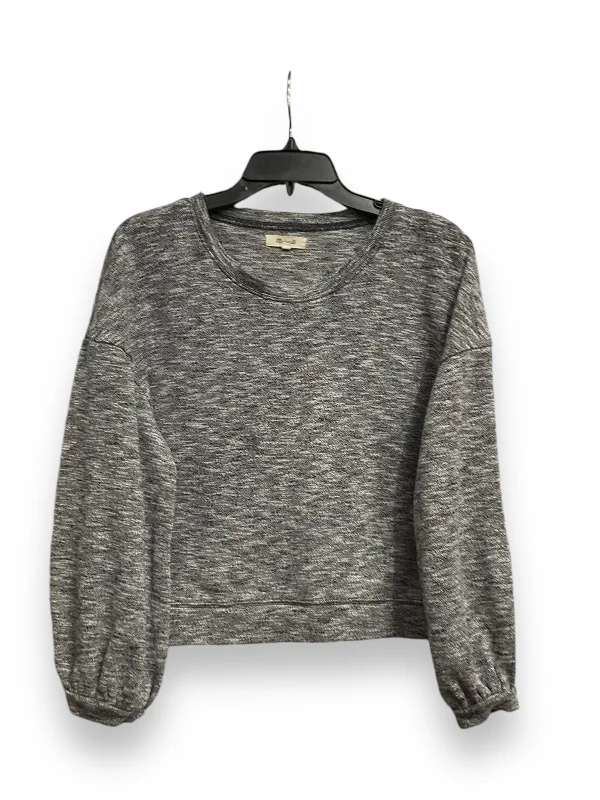 Minimal Classic Top Long Sleeve By Madewell In Black & White, Size: L
