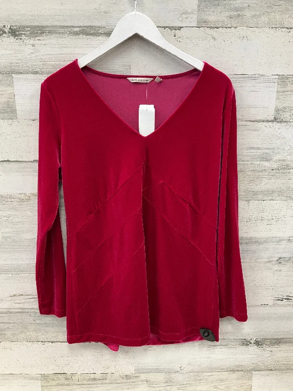 Classic Series Top Long Sleeve By Soft Surroundings In Pink, Size: S