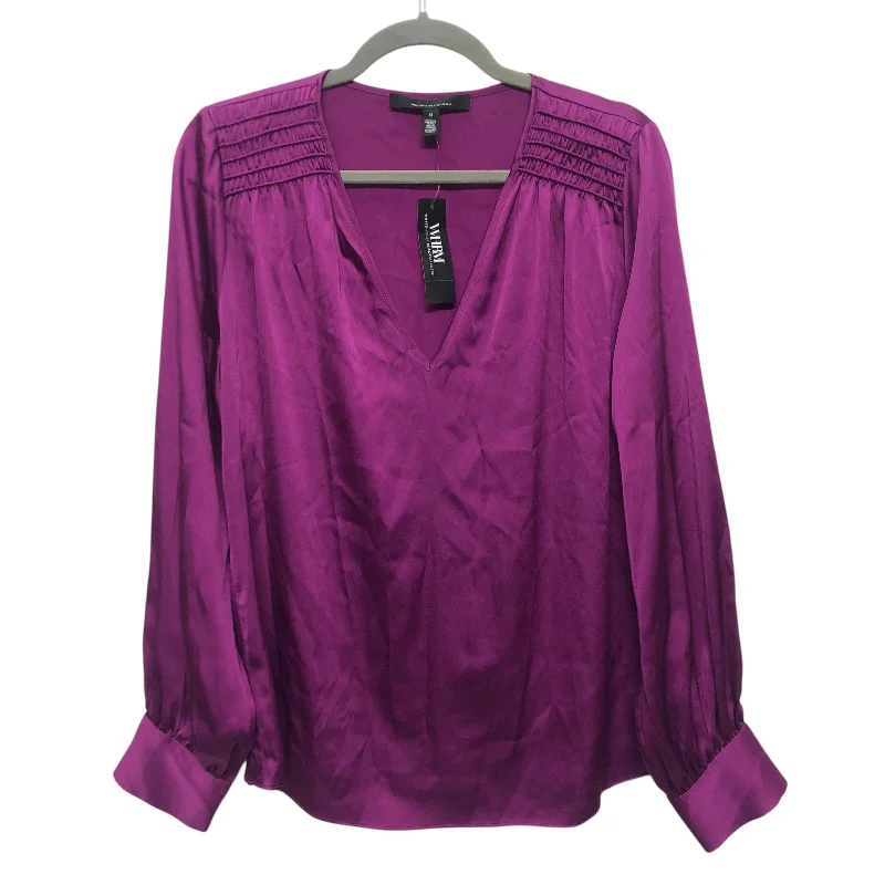 Exquisite Design Top Ls By White House Black Market In Purple, Size:M