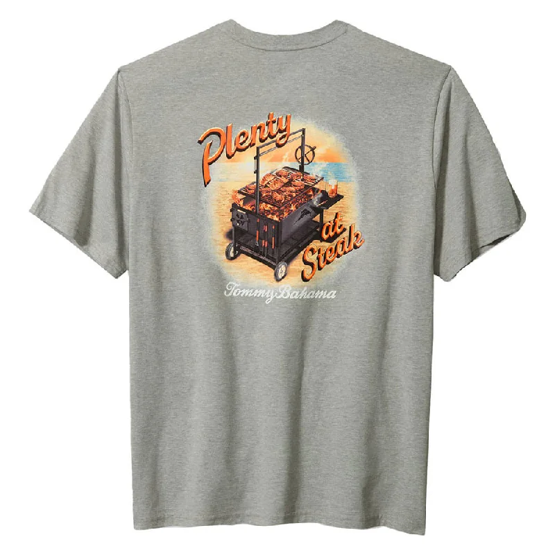 Everyday Chic Tommy Bahama Plenty At Steak T-Shirt - Grey Heather