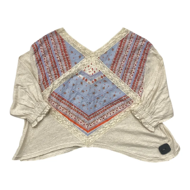 Fresh And Elegant Top Long Sleeve By Free People In Multi-colored, Size: S