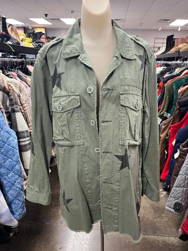 Comfortable And Cold-proof Top Long Sleeve By Pistola In Green, Size: L