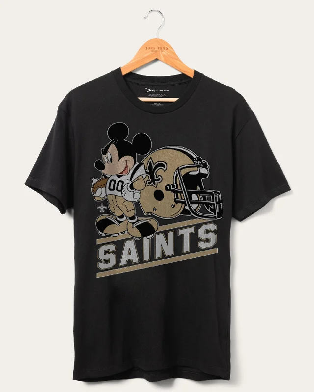 Spring Fashion Saints Disney Mickey Came to Play Fan Tee