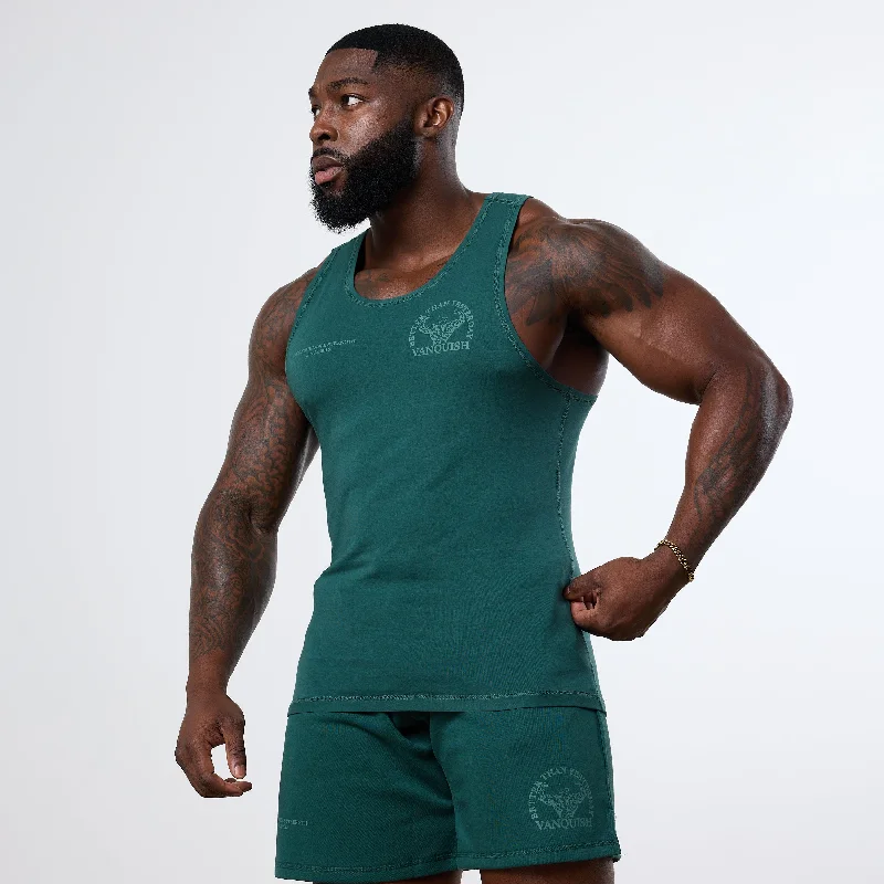 Cozy Chic Trends Vanquish Forest Green Unconquerable Strength Tank Top