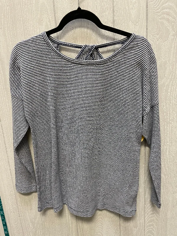 Soft Layers Top Long Sleeve By Soft Surroundings In Striped Pattern, Size: S