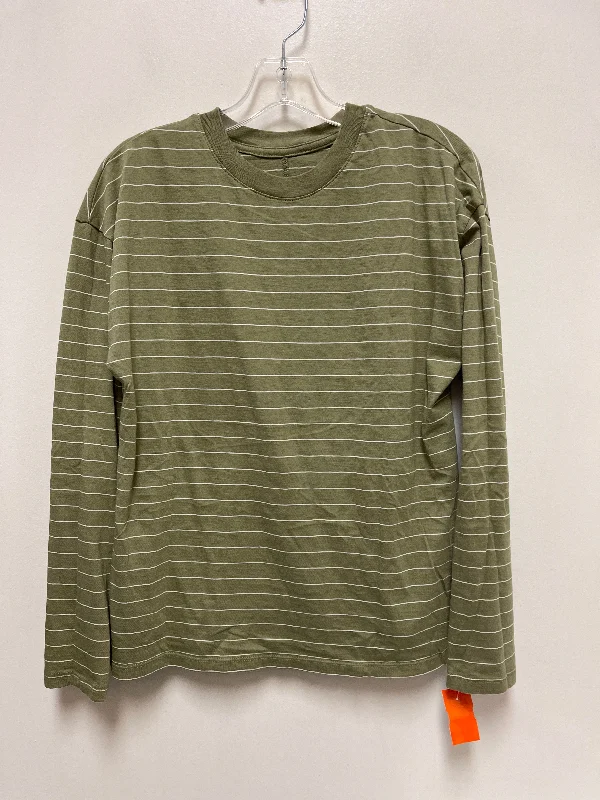 Comfortable Sweaters Top Long Sleeve By A New Day In Green, Size: S