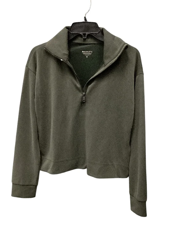 Goddess Style Top Long Sleeve By Athleta In Green, Size: Xs