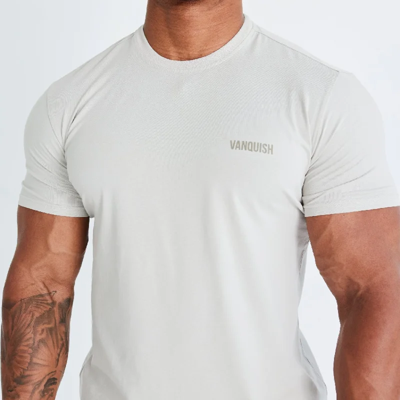 High Street Fashion Vanquish Essential Stone Slim Fit Short Sleeve T Shirt