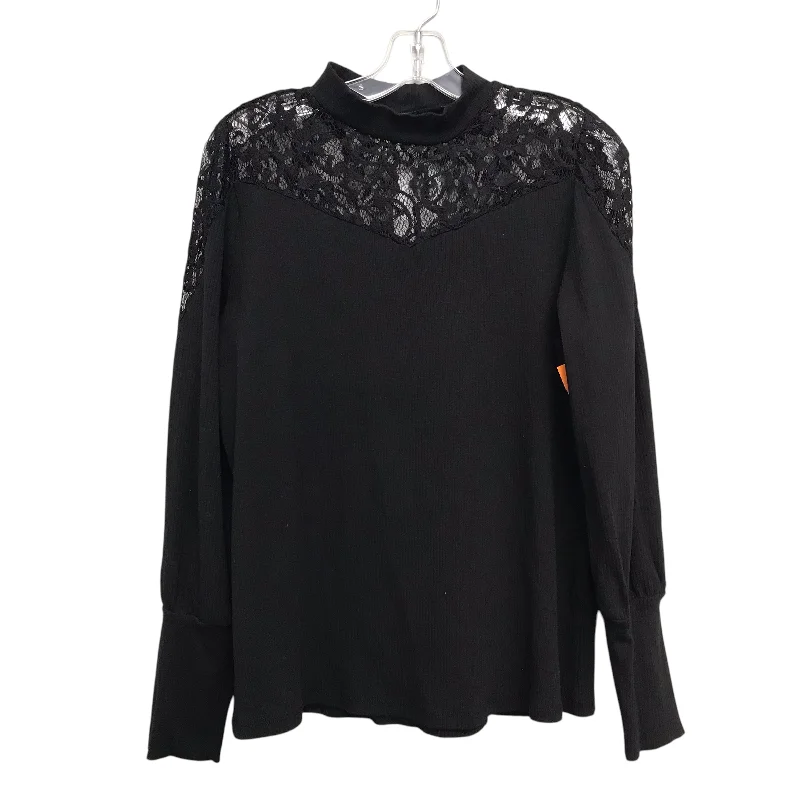 Classic Color Top Ls By Maurices In Black, Size:L