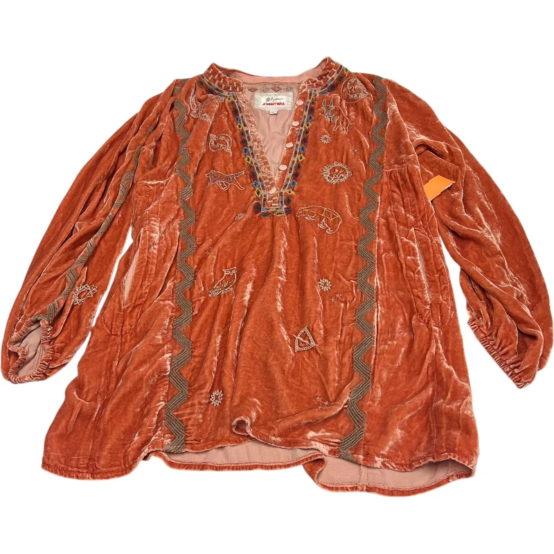 New Season Series Top Long Sleeve By Johnny Was In Orange, Size: S