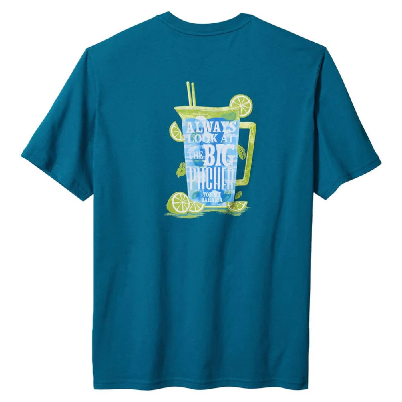 Comfortable down Tommy Bahama Always Look At The Big Pitcher T-Shirt - Blue Allure
