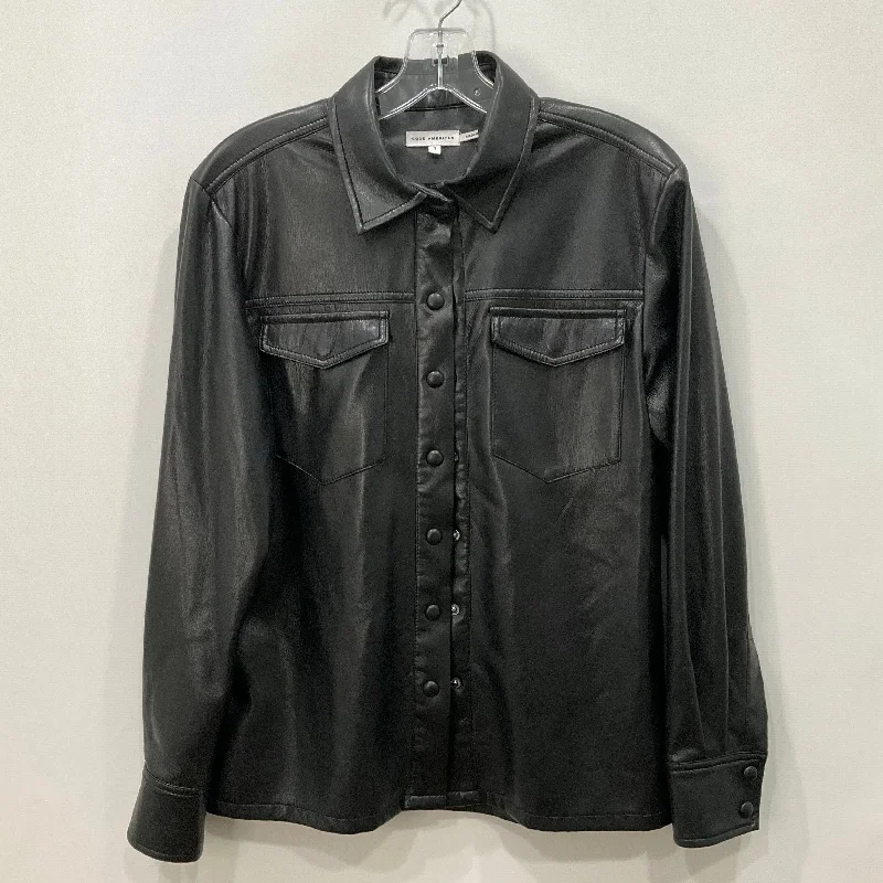 American Style Top Long Sleeve By Good American In Black, Size: S