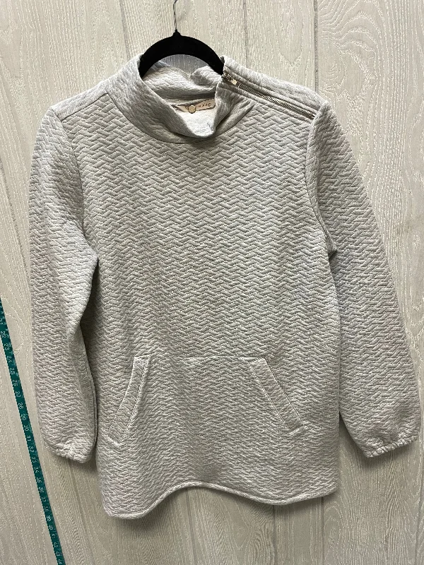 Stylish Jackets Top Long Sleeve By Soft Surroundings In Grey, Size: S