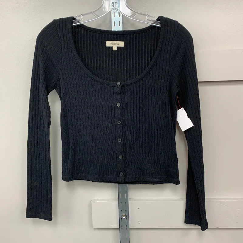 Fashionable Items Top Long Sleeve Basic By Madewell In Black, Size: S