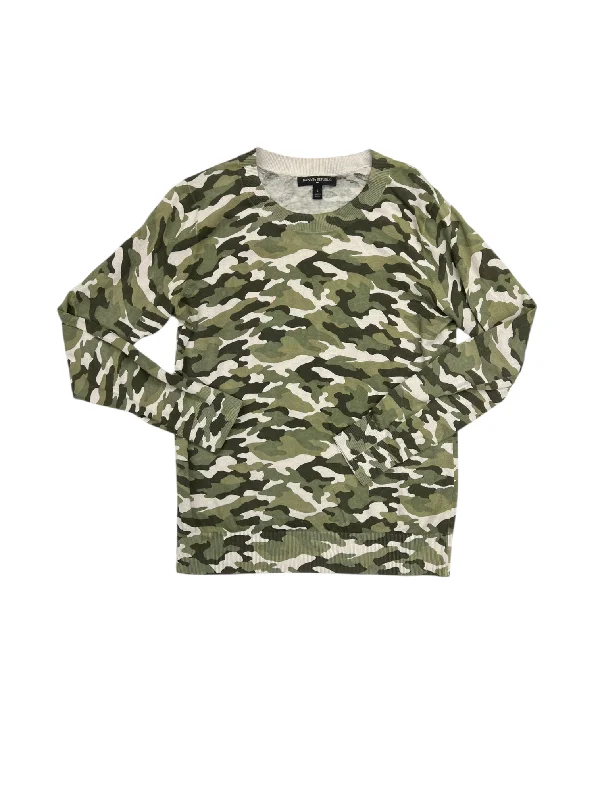 Printed Patterns Top Long Sleeve By Banana Republic In Camouflage Print, Size: S