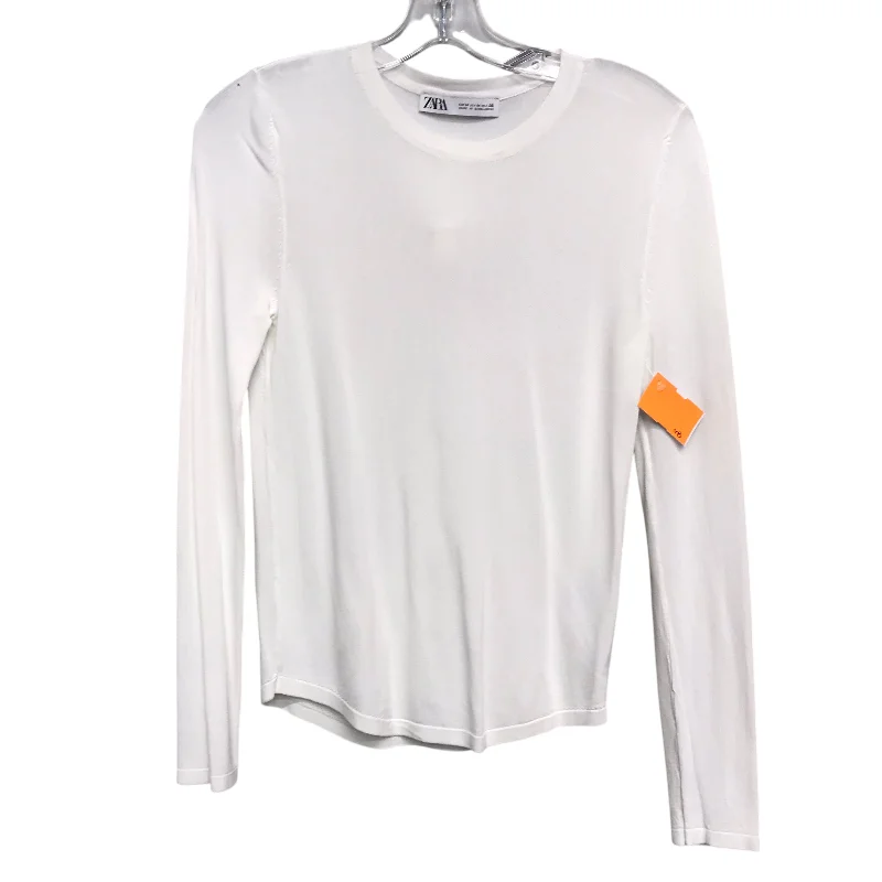 Sports And Leisure Top Ls Basic By Zara Basic In White, Size:M