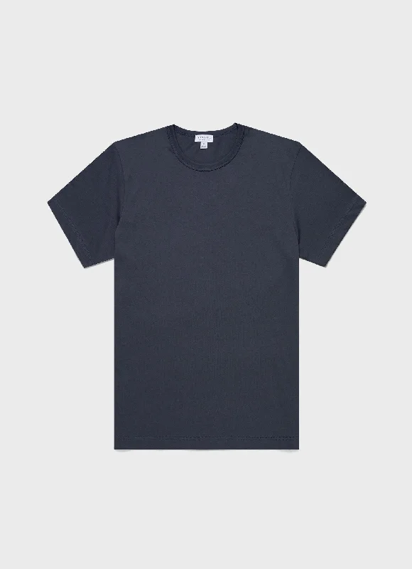 Cozy Chic Wear Men's Single Jersey T-shirt in Slate Blue