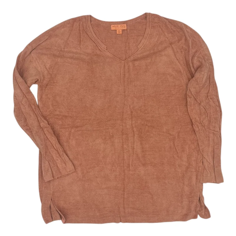Simple Chic Top Ls By Barefoot Dreams In Peach, Size:Xl