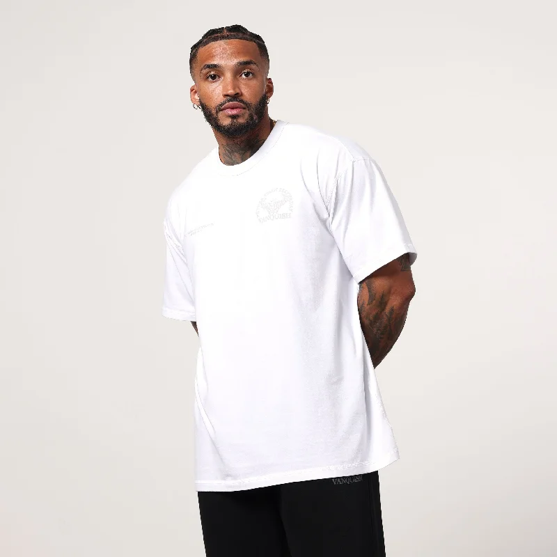 Stylish Jackets Vanquish White Unconquerable Strength Oversized T Shirt
