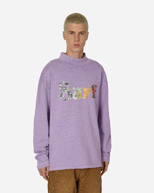 Design Trend Surf Patch Longsleeve T-Shirt Purple