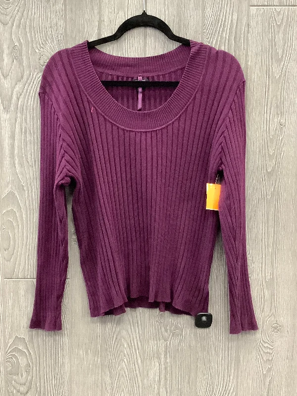 Fashion Touch Top Long Sleeve By Apt 9 In Purple, Size: Xl