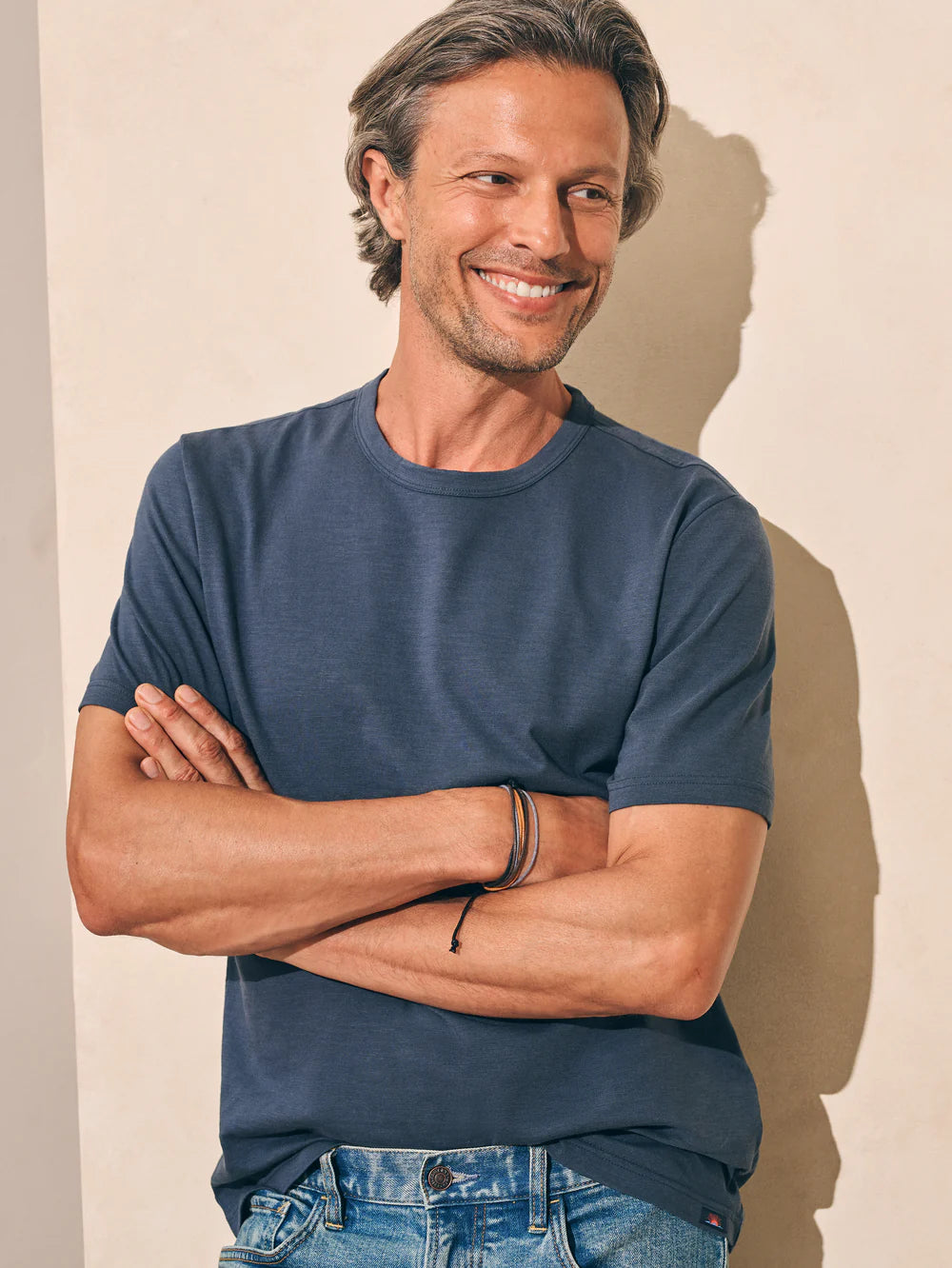 Fashion Must-have Faherty Sunwashed T-Shirt - Dune Navy