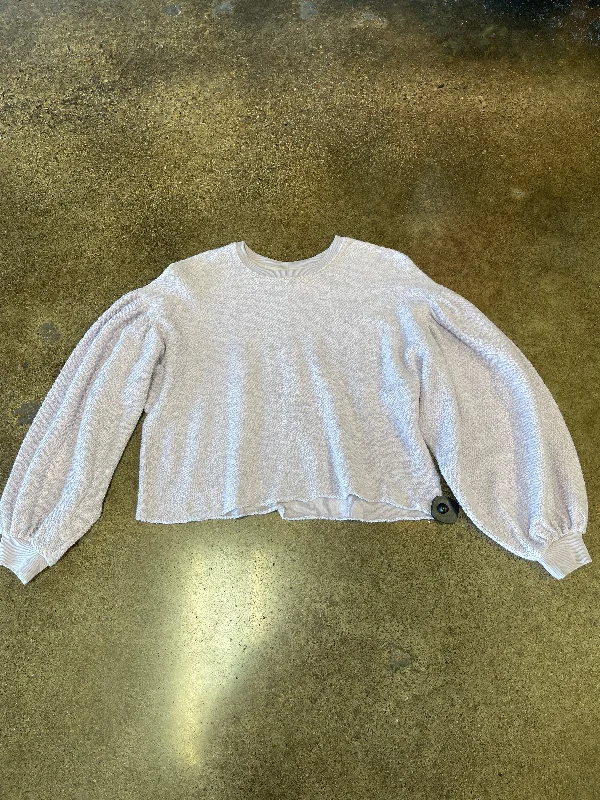 European And American Style Top Long Sleeve By Free People In Purple, Size: S
