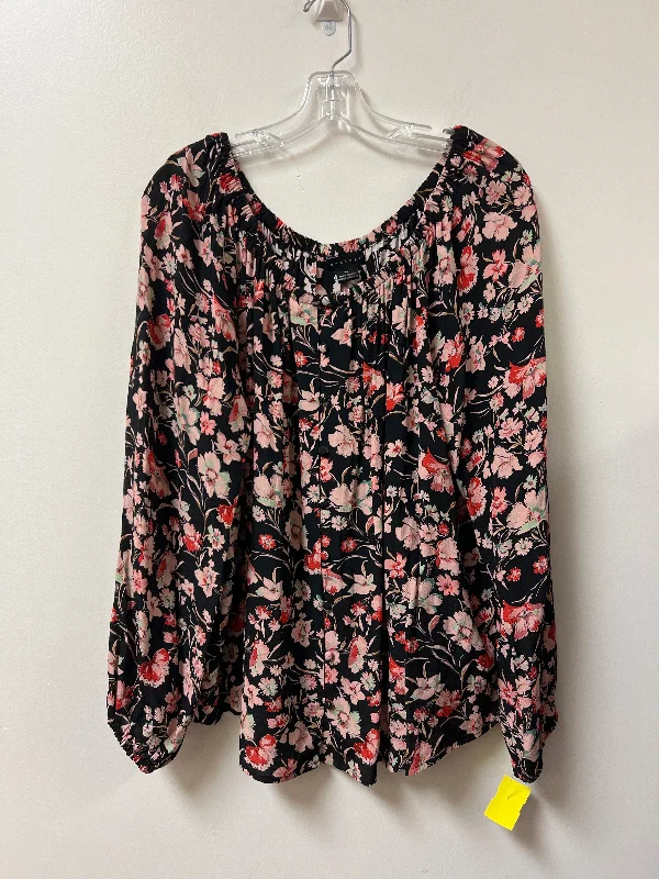 Easy Style Top Long Sleeve By Sanctuary In Floral Print, Size: 1x