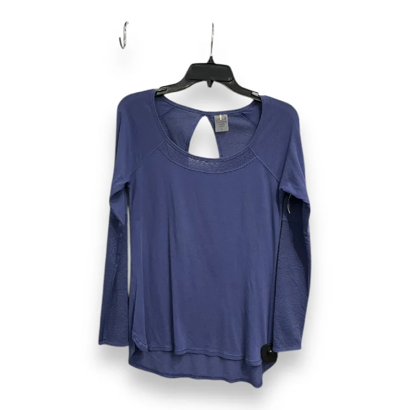 Relaxed Fits Top Long Sleeve By Calia In Blue, Size: S