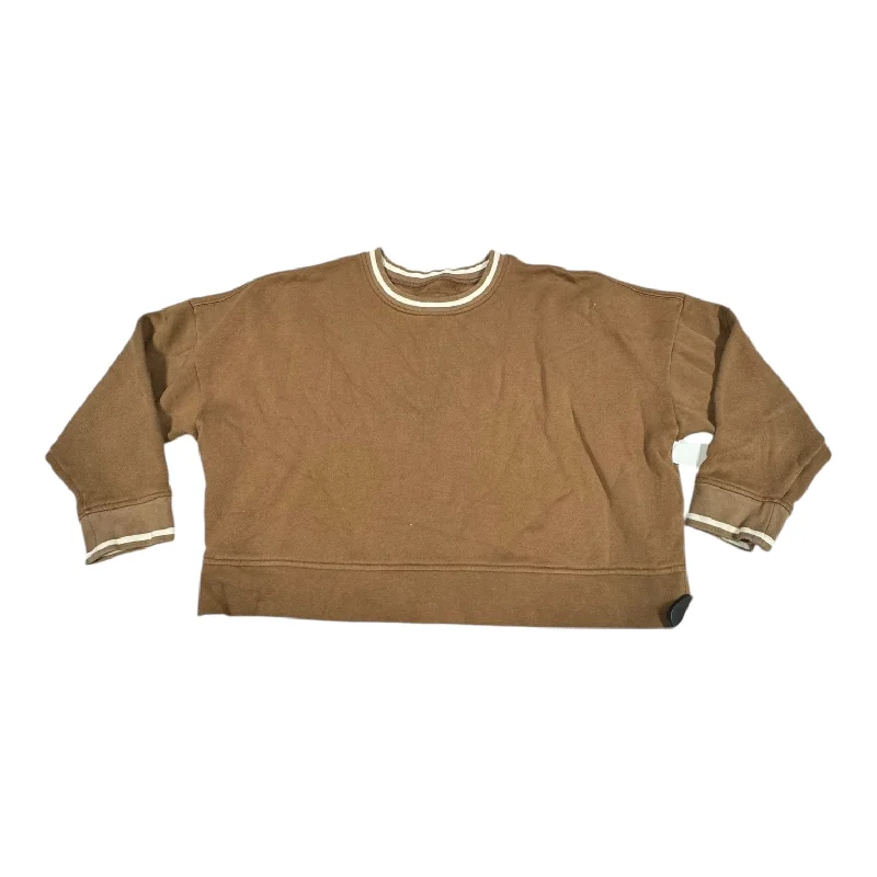 Comfortable Mind Top Long Sleeve By Madewell In Brown, Size: M