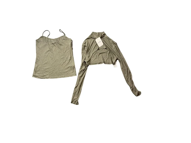 Personalized Clothing Top 2pc Long Sleeve By Elodie In Green, Size: Xl