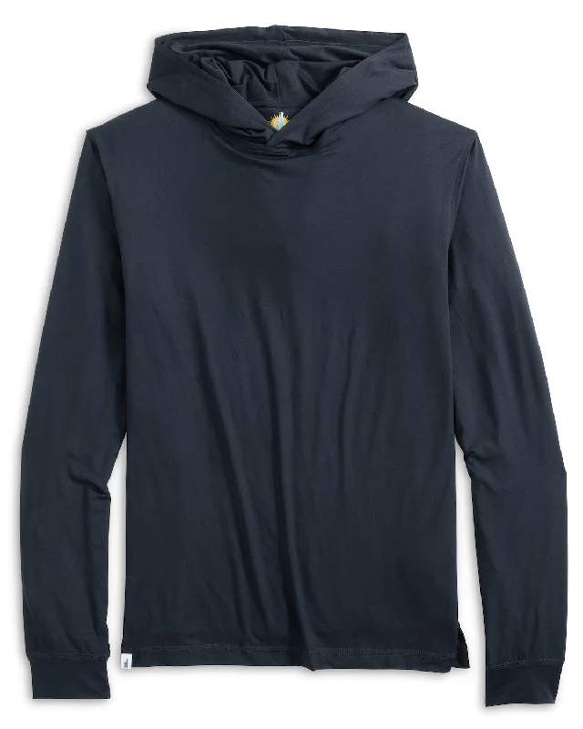 Soft Wearables Johnnie-O Talon Hooded Long Sleeve T-Shirt - Black*
