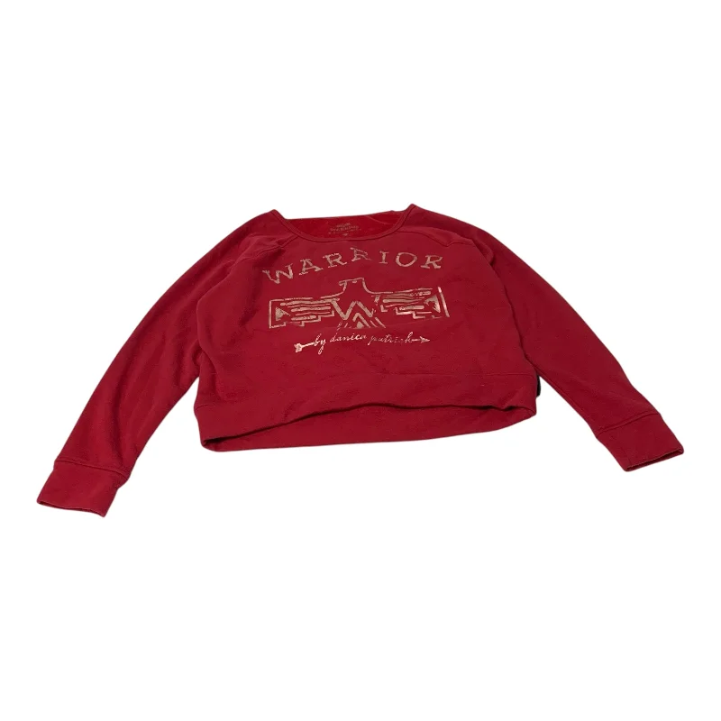 Cozy Shirts Top Long Sleeve By Clothes Mentor In Gold & Red, Size: S