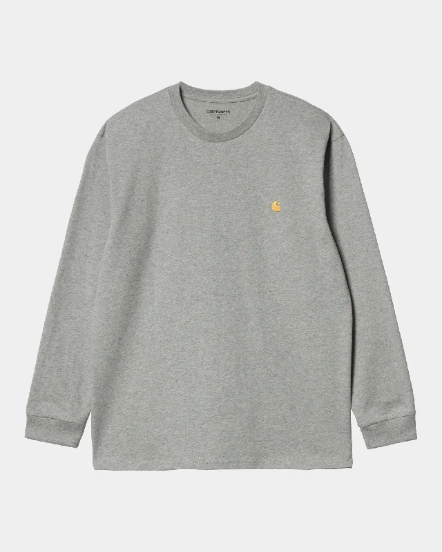Soft Relaxation Wear Chase Long Sleeve T-Shirt | Grey Heather