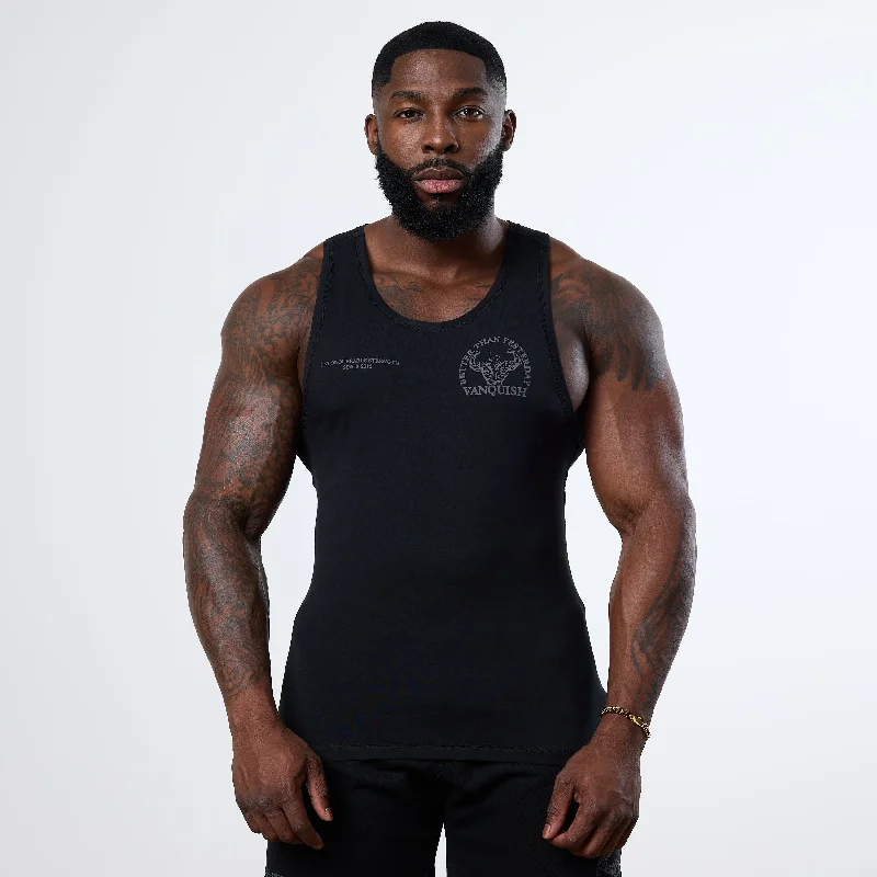 Elegant And Elegant Vanquish Black Unconquerable Strength Tank Top