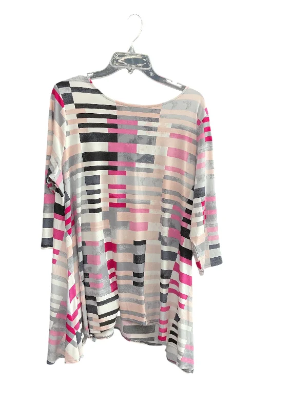 Innovative Design Tunic Long Sleeve By Alfani In Pink, Size: 2x