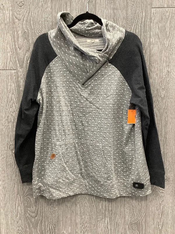 Simple Design Top Long Sleeve By Maurices In Grey, Size: Xl