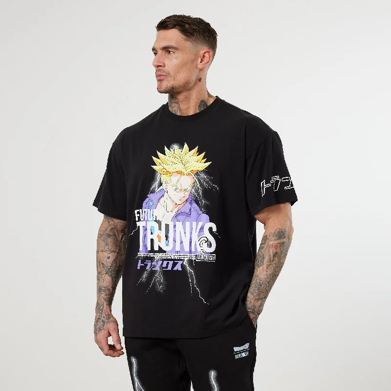 Elegant Temperament Vanquish DBZ CS Trunks Black Oversized T Shirt