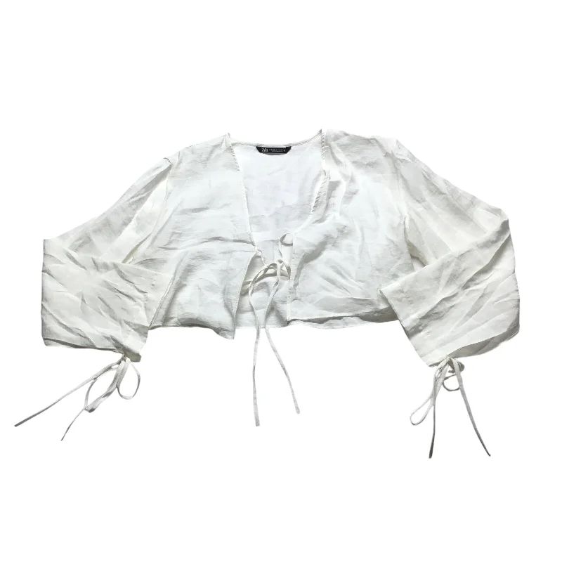 Artistic Temperament Top Long Sleeve By Zara In Ivory, Size: 1x