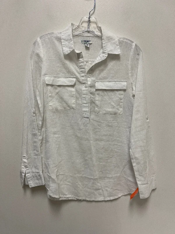 Soft Knitwear Top Long Sleeve By Old Navy In White, Size: Xs