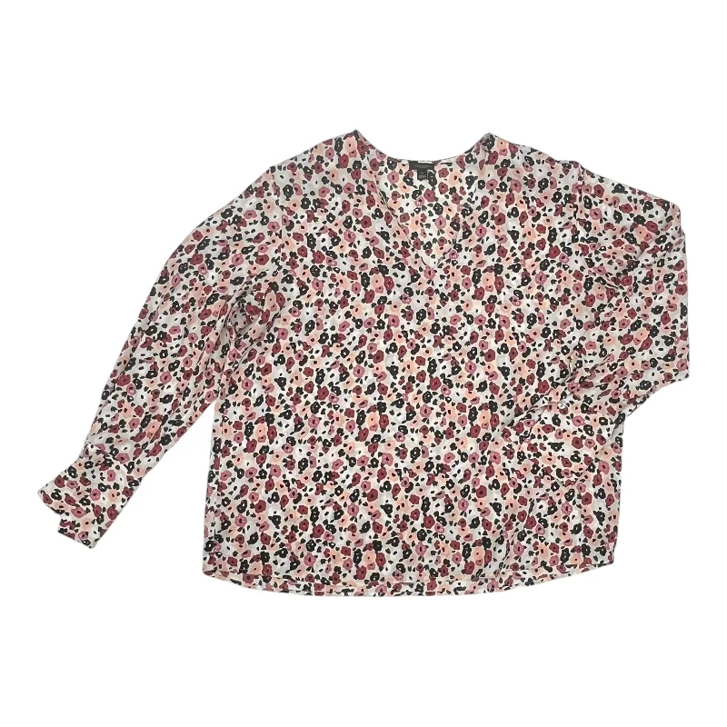 Diamond Series Top Ls By Ann Taylor In Floral Print, Size:Xl