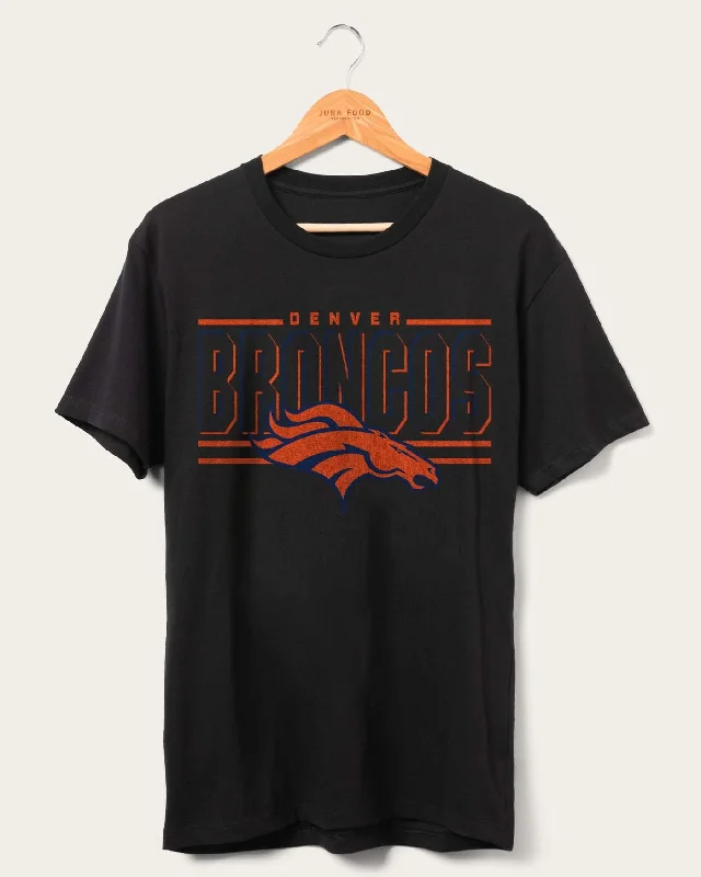 Playful Style NFL Broncos Slogan Fan Tee