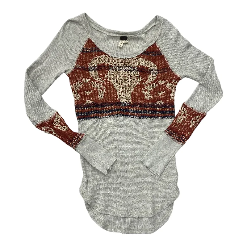 Free And Comfortable Top Long Sleeve By We The Free In Multi-colored, Size: M