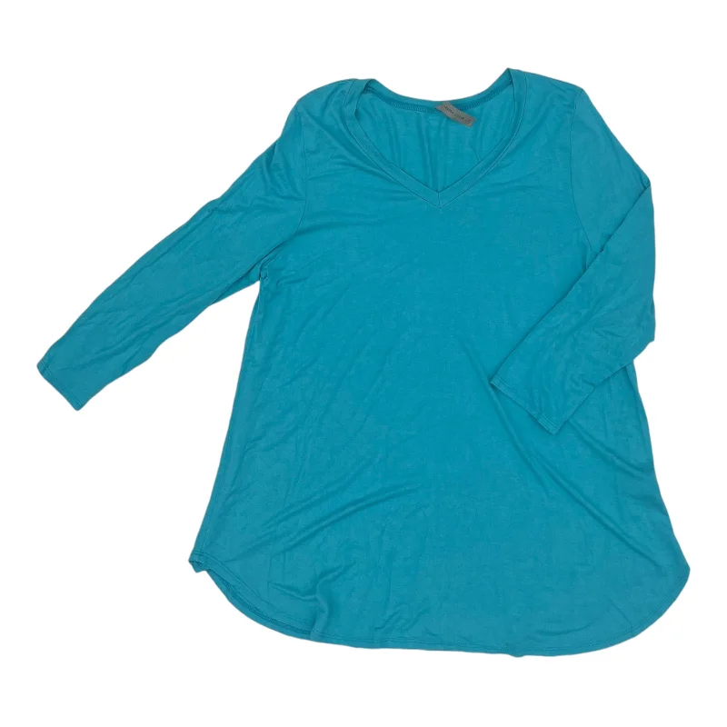 Energy Wear Top Ls By Honeyme In Blue, Size:Xl