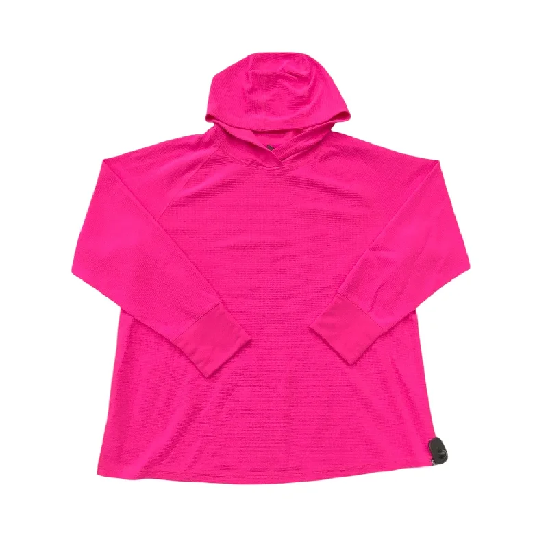 Warm Winter Series Top Long Sleeve By Eddie Bauer In Pink, Size: 2x