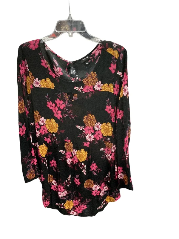 Simple Style Top Long Sleeve By Torrid In Floral Print, Size: 2x