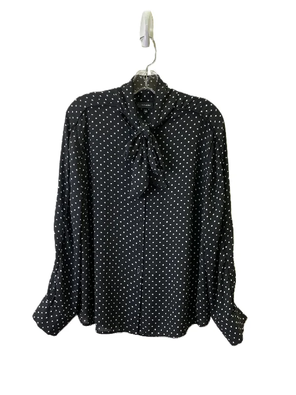 Goddess Outfit Top Long Sleeve Basic By Who What Wear In Black, Size: 2x