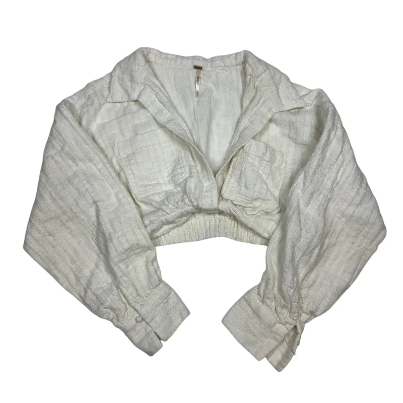 Fashionable Items Top Long Sleeve By Free People In Cream, Size: S